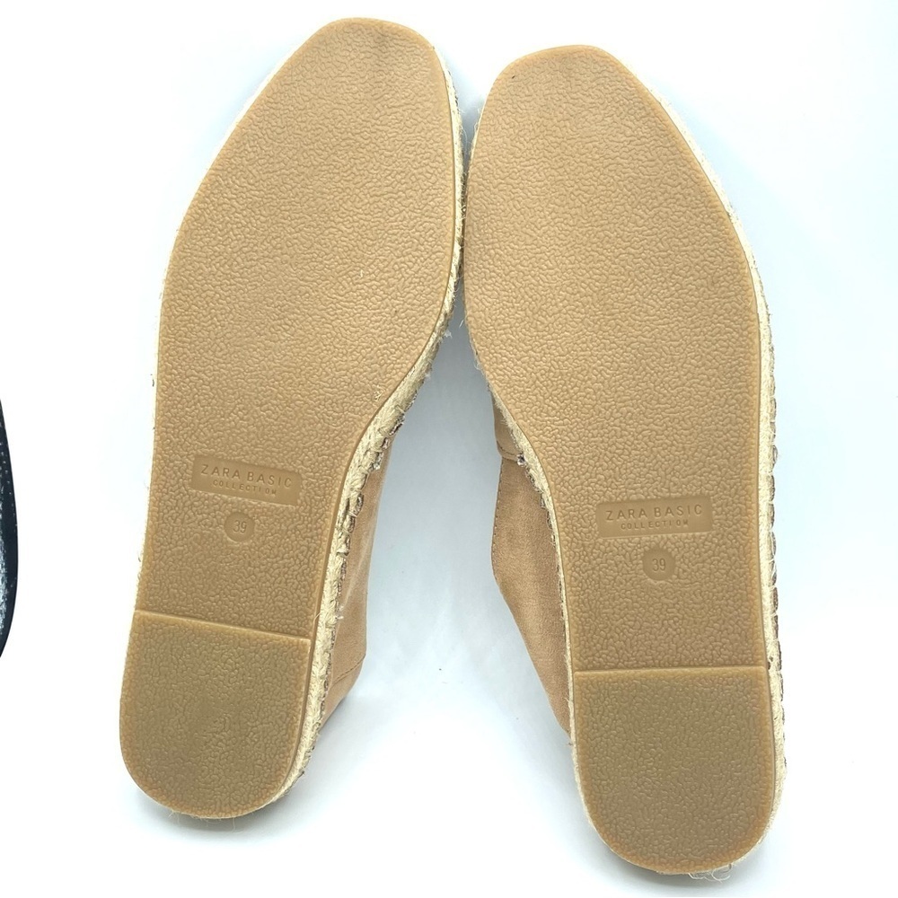 ZARA Basic Elegant Two-Tone Espadrilles Tan and Black - New - EU39 - US8 - Picture 10 of 14